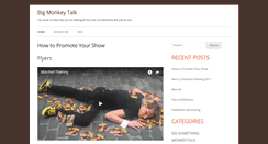 Desktop Screenshot of bigmonkeytalk.com